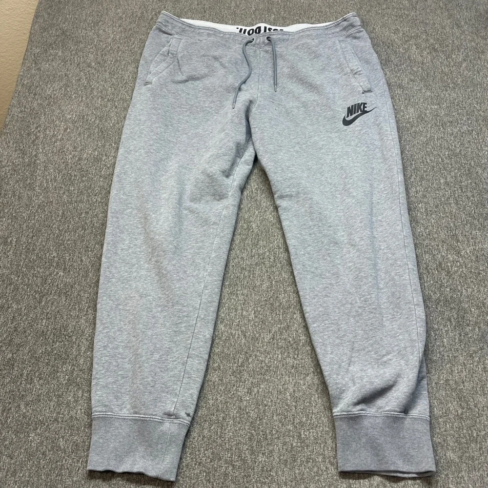 Nike Mens Just Do It Fleece Joggers Grey Sweatpants AA1533-091 XL
